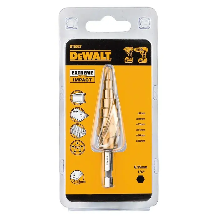 Dewalt Extreme Broca para metal HSS-Co DT5027-QZ - Diámetro: 18 mm