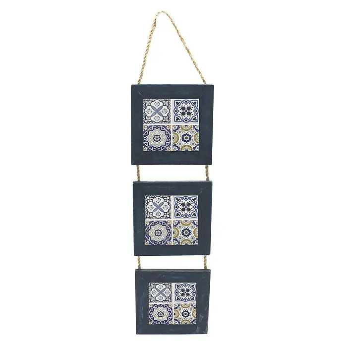 Marco multifotos Batik - Azul, L x An: 14 x 48 cm, MDF