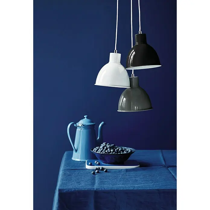 Nordlux Lámpara colgante redonda Pop - 60 W, Ø x Al: 21,5 x 23 cm, Negro, E27