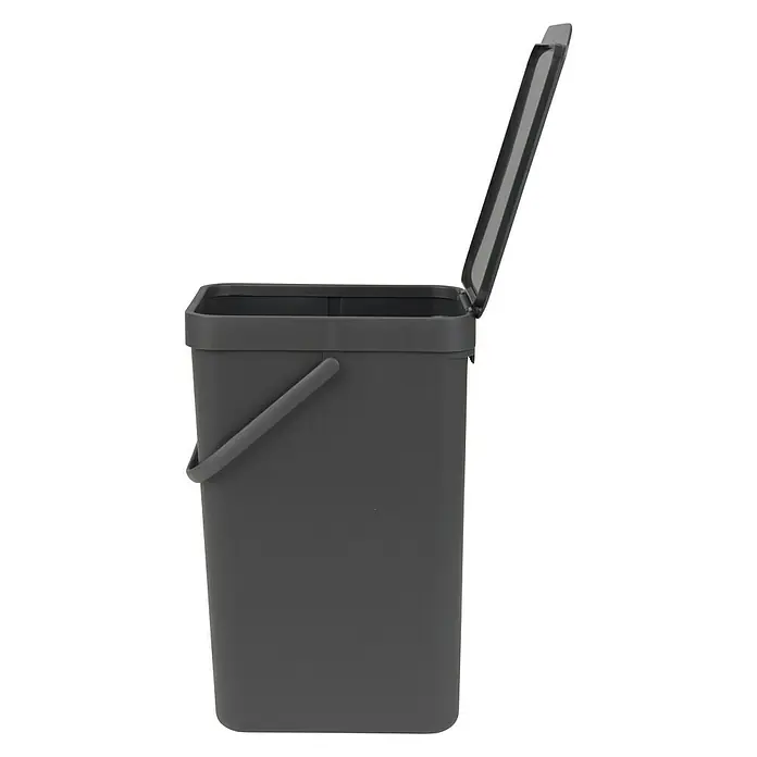 Brabantia Cubo de la basura Sort & Go - Gris, 16 l, Plástico