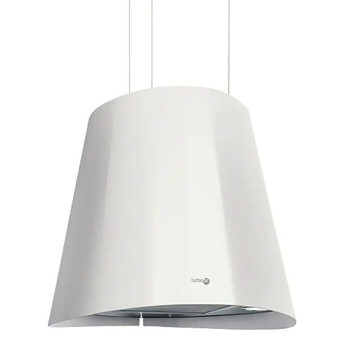 Turboair Campana para isla Gioia - Ancho: 50 cm, Potencia de aire máx.: 581 m³/h, Blanco