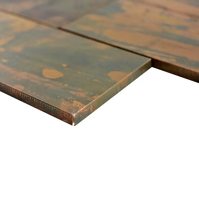 Mosaikfliese Subway XK SW 66 - 30,6 x 30,2 cm, Kupfer, Matt - Detailaufnahme