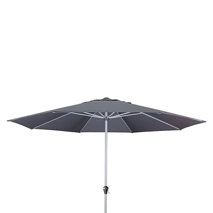 Doppler Active Kurbelschirm - Anthrazit, Durchmesser: 376 cm - Vorderansicht