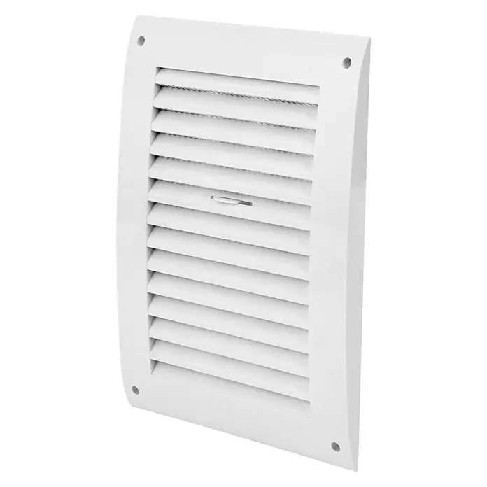 Odem Rejilla de ventilación con regulador - 15 x 15 cm, Plástico (ABS)