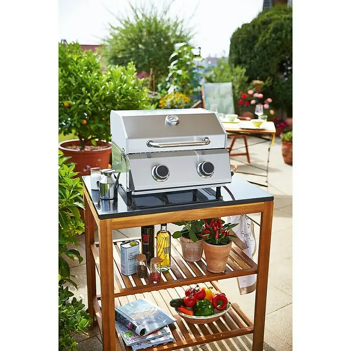 Grillstar Gasgrill Atlanta 200 T - Anzahl Brenner: 2, Hauptgrillfläche: 40 x 33 cm, 4,4 kW