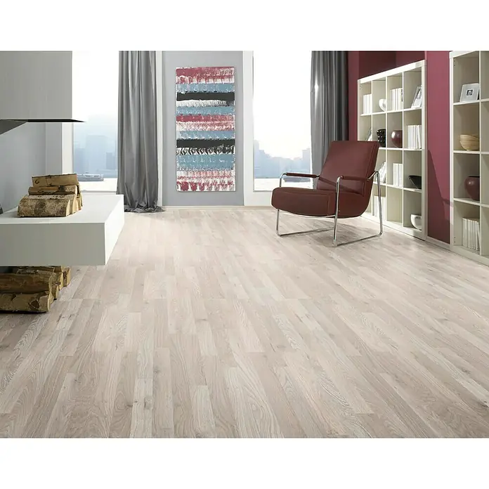 LOGOCLIC Laminado AC4-32 Roble Sea Breeze - 1.382 x 195 x 7 mm, AC4