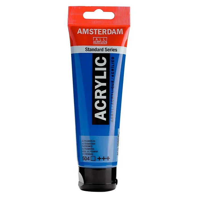 Talens Amsterdam Pintura acrílica Standard - Azul ultramarino, 120 ml, Tubo