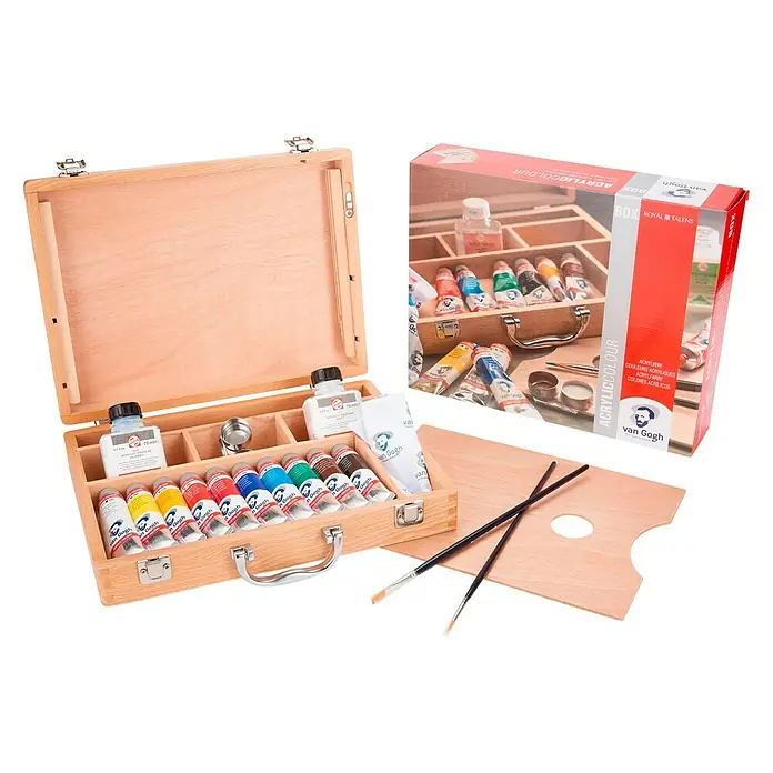 Talens Van Gogh Set de pinturas acrílicas Basic - Multicolor, 10 ud. x 40 ml, Tubo