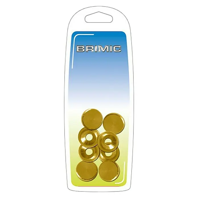 Micel Brimic Embellecedor liso - Diámetro exterior: 14 mm, Latón, 4 piezas