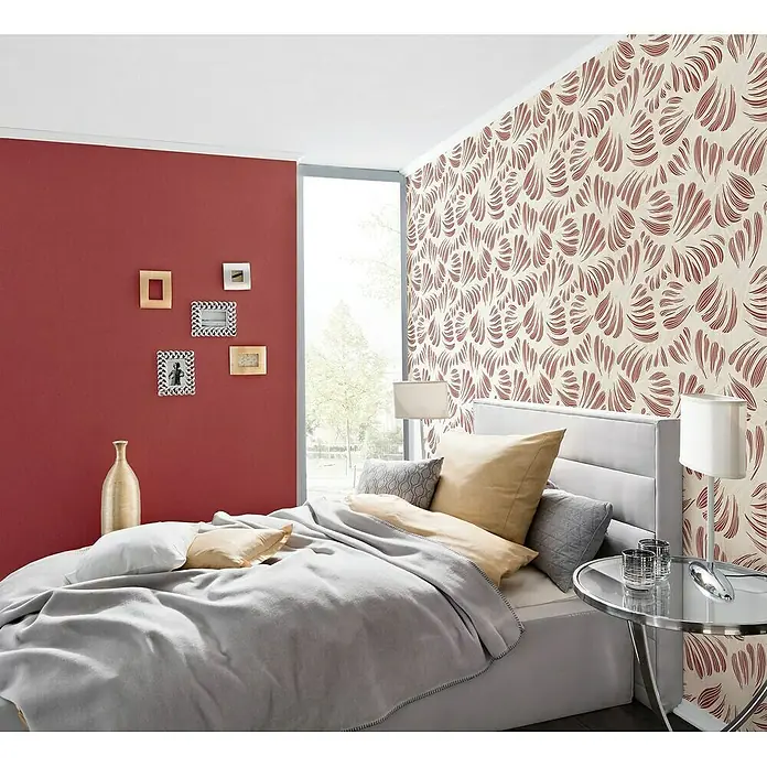 AS Creation Flavour Vliestapete Floralmuster - Rot, Floral, 10,05 x 0,53 m - Stimmungsaufnahme