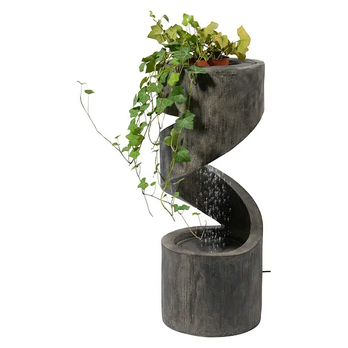 Dobar Kunststeinbrunnen - 31,5 x 31,5 x 79,5 cm - Vorderansicht