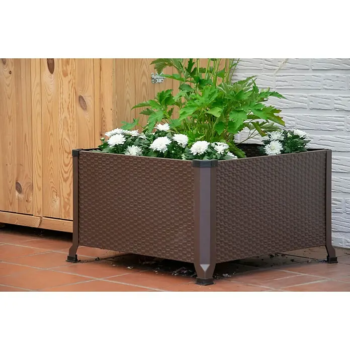 Dobar Pflanzkübel eckig - 60 x 60 x 36,8 cm, Stahl - Stimmungsaufnahme