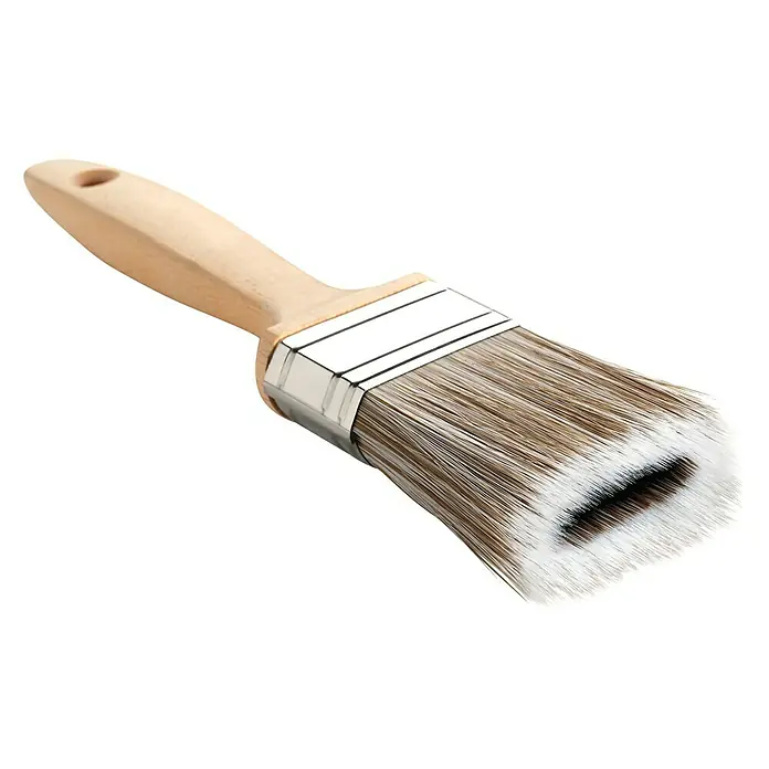 Paletina Cuadruple Fibra con depósito - Anchura cerdas: 30 mm, Tipo de cerdas: Mix de cerdas, Material empuñadura: Madera natural