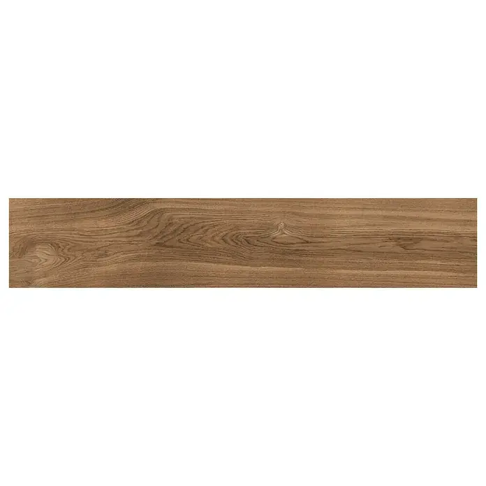 Pavimento porcelánico Selva - 22,5 x 119,5 cm, Teka, Rectificado, Estilo madera