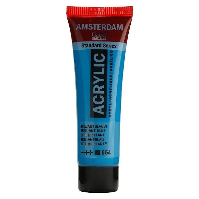 Talens Amsterdam Pintura acrílica Standard - Azul brillo, 20 ml, Tubo