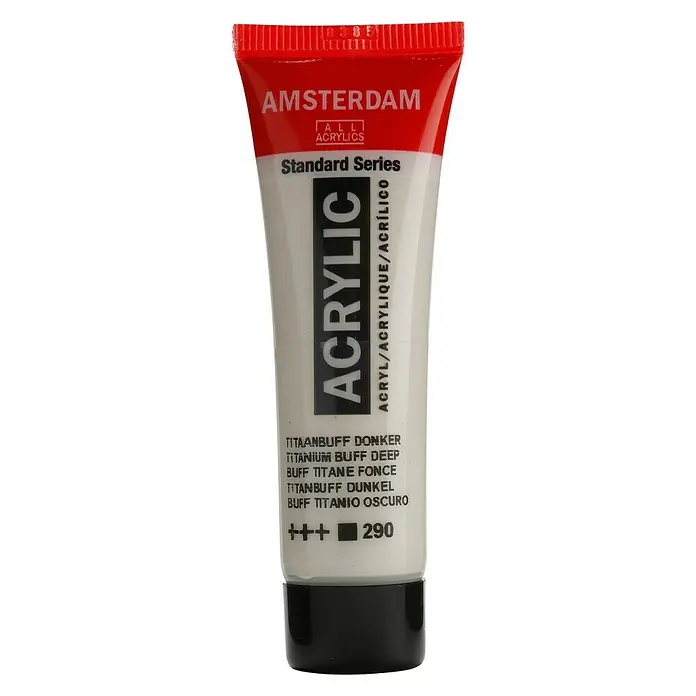 Talens Amsterdam Pintura acrílica Standard - Buff titanio oscuro, 20 ml, Tubo