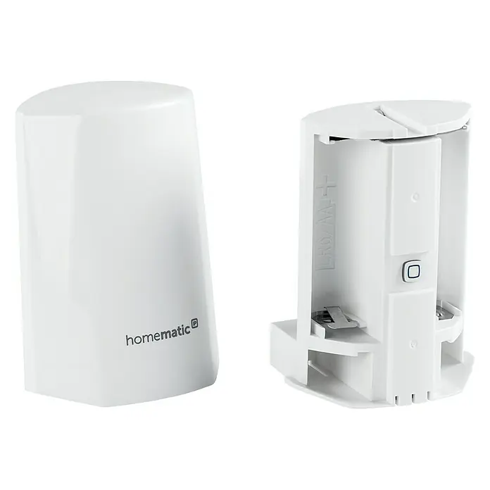 Homematic IP Funk-Temperatursensor HmIP-STHO - Weiß, 5,9 x 8,2 x 4,1 cm, Batteriebetrieben, IP44 - Detailaufnahme