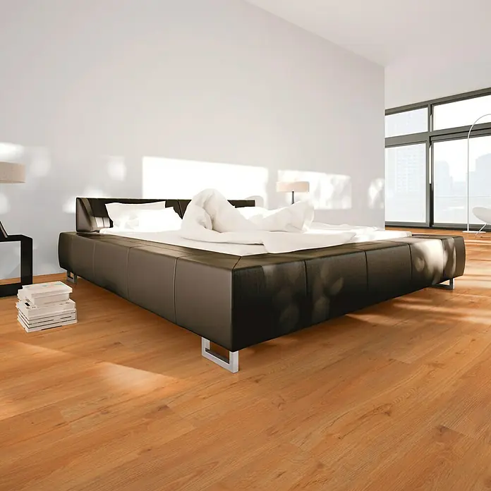 b!design Podna vinilna obloga Clic hrast Natural - 1.210 x 190 x 5 mm, Rustikalni pod - Proizvod u upotrebi