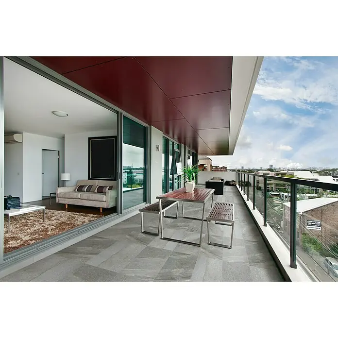 Terrassenfliese Cera 2.0 - 40 x 80 x 2 cm, Etna Dark Grey, Matt