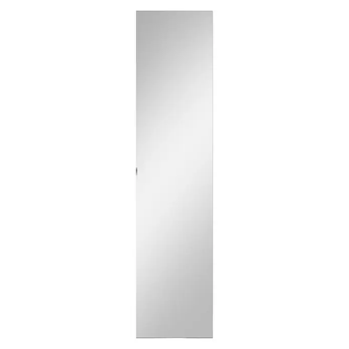 Camargue Espacio Visoki ormar sa zrcalom - 40 x 17 x 170 cm, 1 vrata, Efekt ogledala - Pogled sprijeda