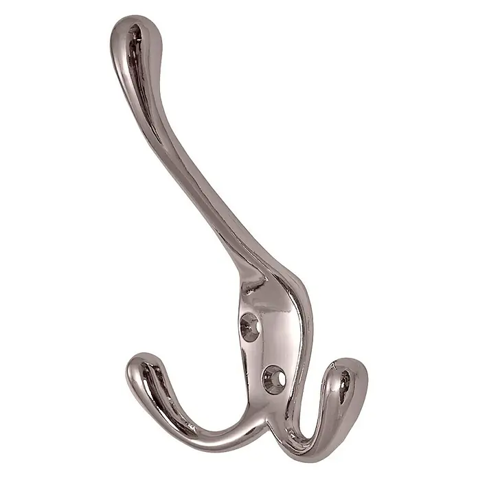 Nesu Gancho para colgar 982 - Número de ganchos: 3 ud., L x An x Al: 10 x 5,7 x 1,9 cm, Cromo