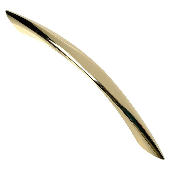 Nesu Tirador para muebles 867819 - L x An x Al: 15,8 x 1,2 x 2,4 cm, Dorado, Distancia entre orificios: 128 mm