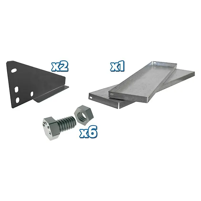 Simonrack Simonwork Kit de accesorios para repisa abatible - L x An x Al: 3 x 20 x 90 cm, Gris