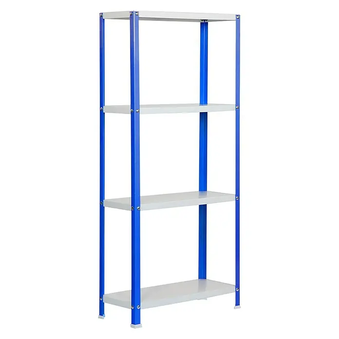 Simonrack Homeclassic Estantería metálica Mini - L x An x Al: 30 x 80 x 160 cm, Capacidad de carga: 100 kg/balda, Número de baldas: 4 ud., Atornillado, Azul