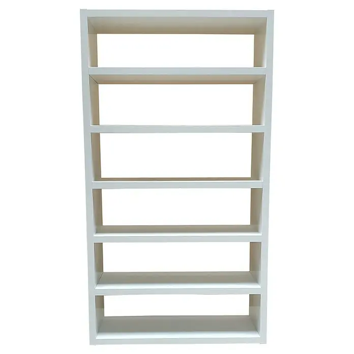 Regalux Regal Elias - L x B x H: 39 x 100 x 180 cm, Weiß, Anzahl Böden: 7 Stk. - Vorderansicht