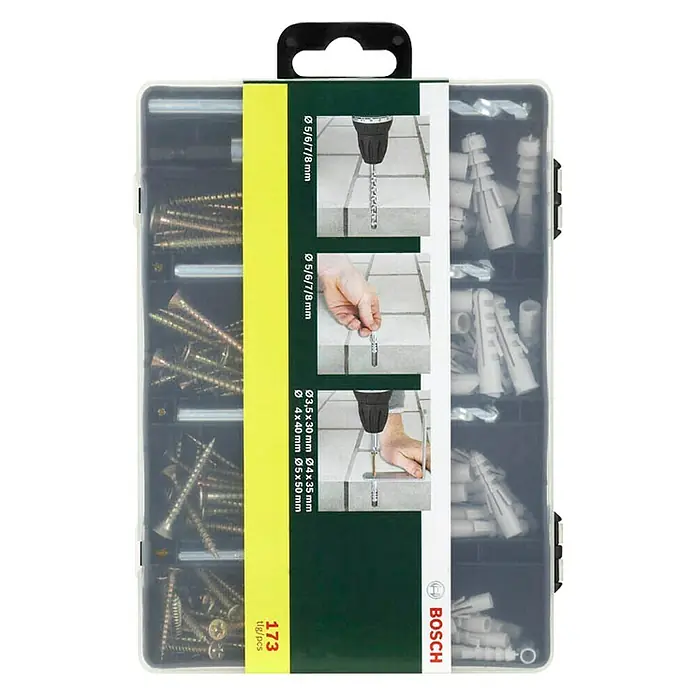 Bosch Kit de accesorios SDS Plus - 173 pzs.