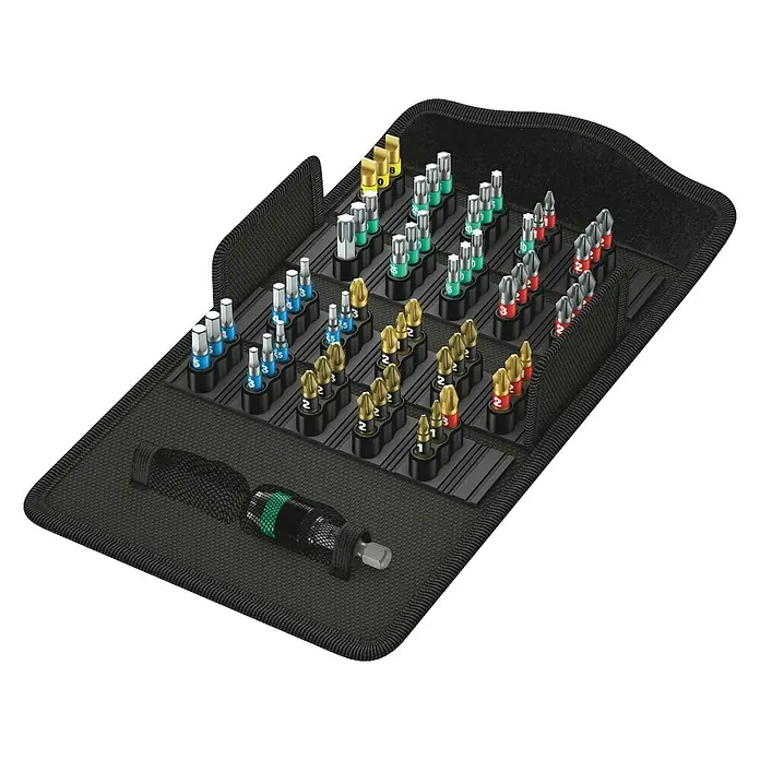Wera Bit-Set Bit-Safe 61 BiTorsion 1 - 60 -tlg. - Vorderansicht