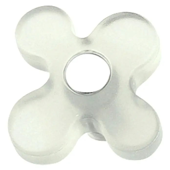 Nesu Pomo infantil para mueble Flor - Transparente