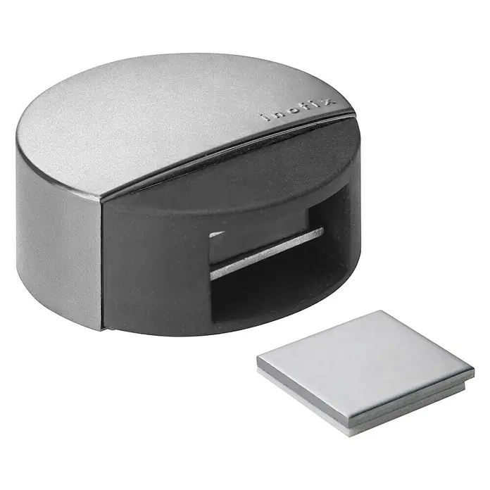 Inofix Tope de puerta 2037 - Acero inoxidable, Gris metalizado