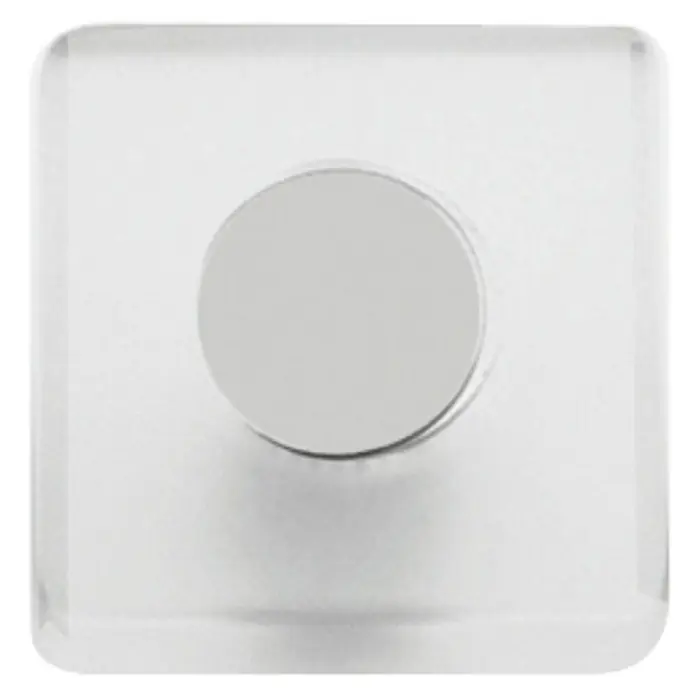 Nesu Tirador para muebles 621HI - L x An x Al: 3 x 2,6 x 1,2 cm, Plástico, Transparente