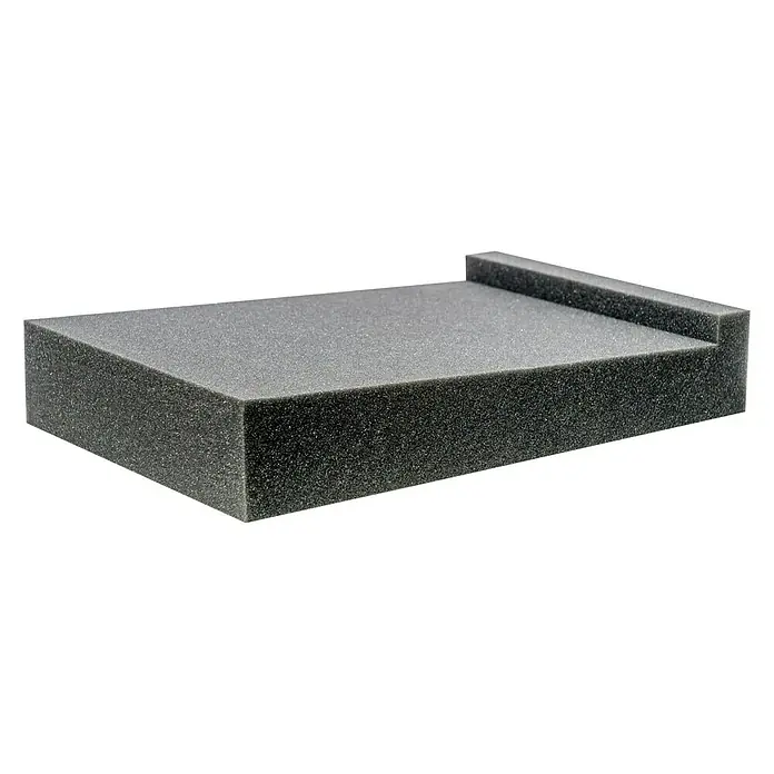 Schaumstoff Lautsprecherunterlage - 26 x 38 x 7 cm, PU-Schaum - Vorderansicht