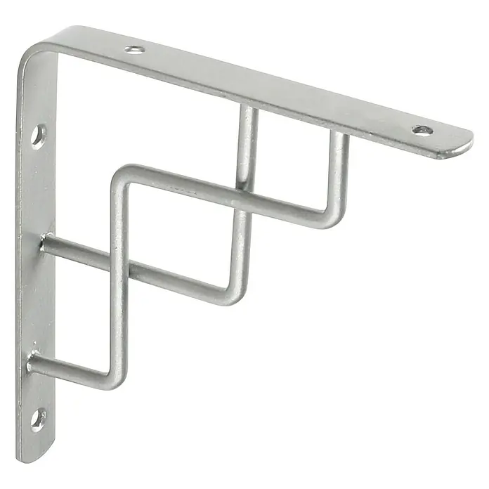 Rei Escuadra de soporte 1462 - Plateado, L x An x Al: 15 x 15 x 2 cm, Carga soportada: 20 kg, Acero