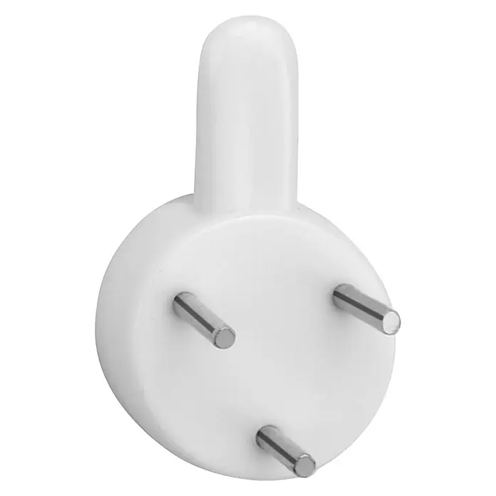 Inofix Gancho para colgar 3001 - Plástico, Montaje en la pared, Blanco