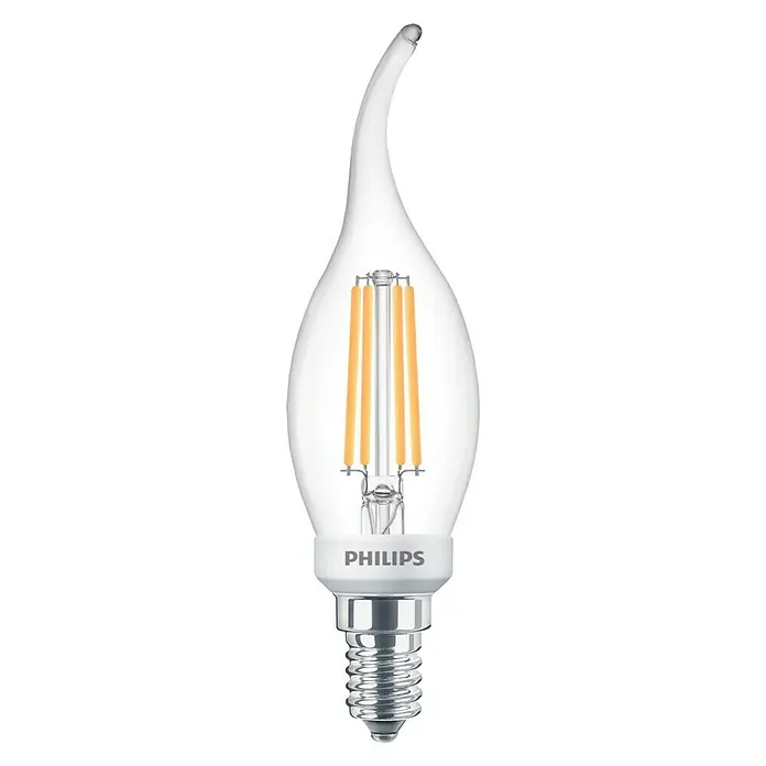Philips Bombilla LED Vintage - 5 W, E14, Color de luz: Blanco cálido, Vela