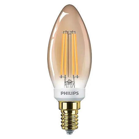 Philips  Bombilla LED Vintage Gold Vela