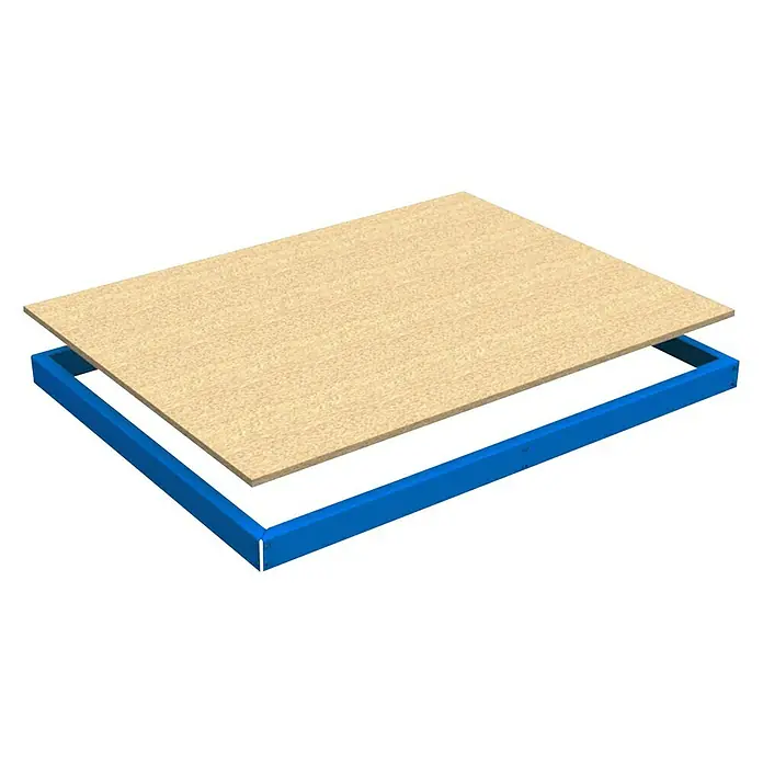 Simonrack Ecoforte Estante adicional Chipboard - L x An: 180 x 60 cm, Azul