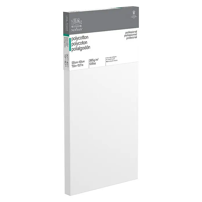 Winsor & Newton Keilrahmen Professionell - 20 x 40 x 2,1 cm, Baumwoll-Mischgewebe, 3-fach grundiert - Vorderansicht