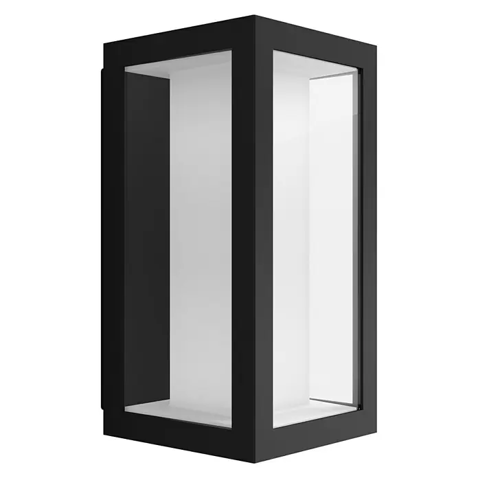 Philips Hue LED-Außenwandleuchte White & Color Ambiance Impress - 8 W, 14,1 x 12 x 24 cm, Schwarz, IP44