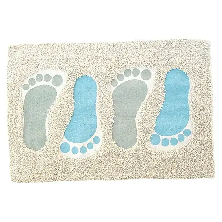MSV  Alfombra para baño Pies