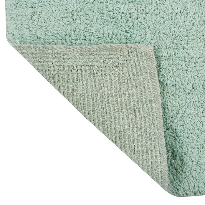 MSV Alfombra para baño - 45 x 70 cm, Verde pastel, 100% algodón