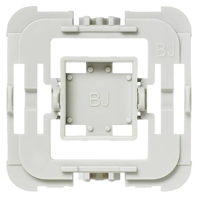 Homematic IP Adapter EQ3-ADA-BJ - 1 Stk., Passend für: Busch-Jäger Schalter Duro 2000 SI+SI Linear/Reflex SI+SI Linear/Future Linear/Axcent/Alpha/Carat/Solo - Vorderansicht