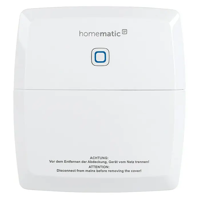 Homematic IP Funkschalter Aktor 2-fach - 2-fach, Weiß, 30 x 120 x 130 mm, 230 V/50 Hz - Vorderansicht