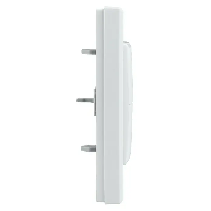 Homematic IP Taster Wippe - Ohne Pfeile, Weiß, 16 x 86 x 86 mm - Rechte Seitenansicht