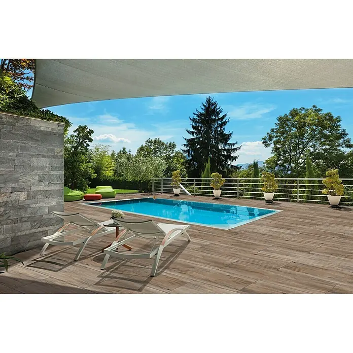 Terrassenfliese Cera 2.0 - 40 x 120 x 2 cm, Selva Tongass, Matt