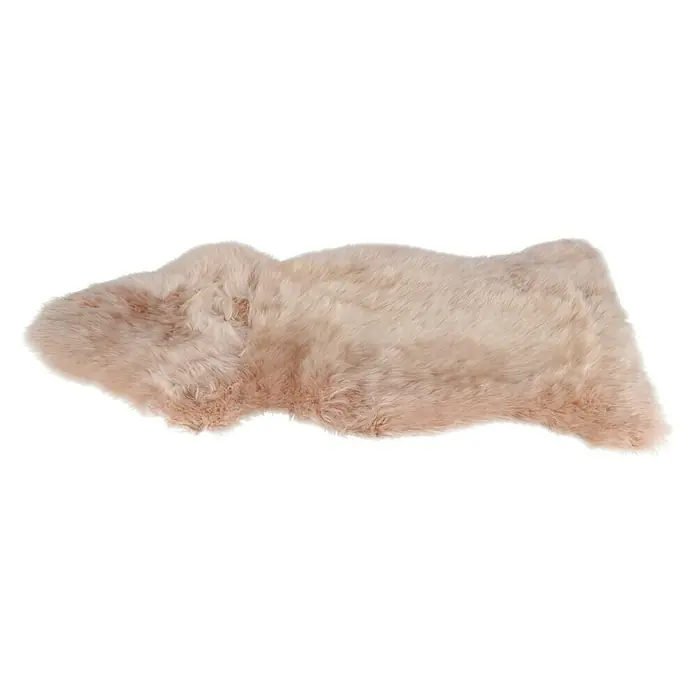 Deko-Lammfell - Beige, Länge: 90 cm