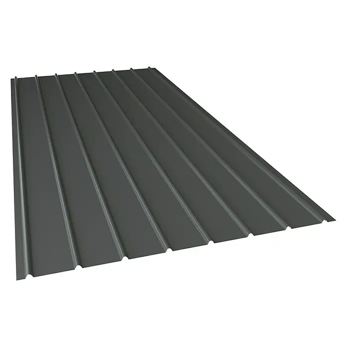 Dachblech Schwallblech MetDach - 120 cm x 90,5 cm x 0,4 mm, Grau - Vorderansicht